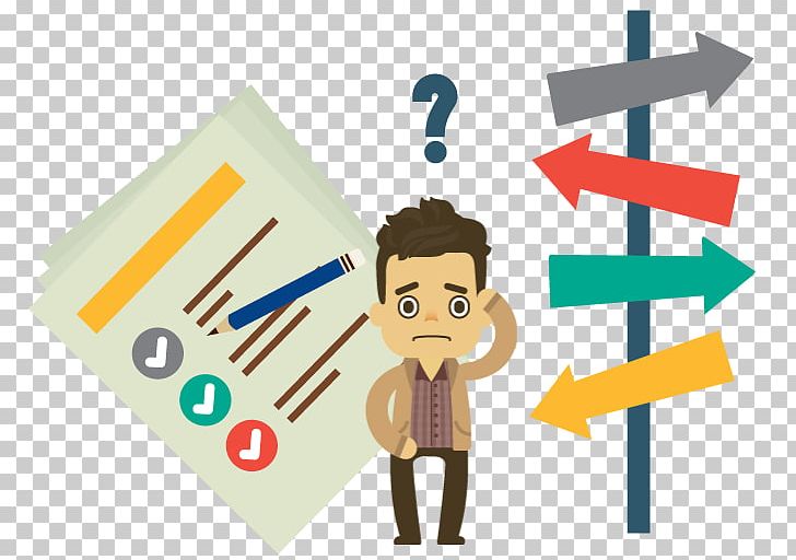 Clipart Making A Decision Cartoon